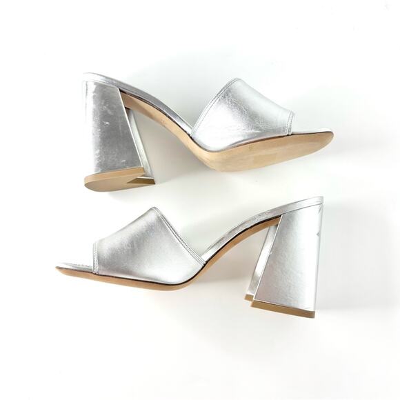 NEW Louis Vuitton Shake Crystal Embellished Metallic Calfskin LV Logo Mules 36 - Picture 4 of 10